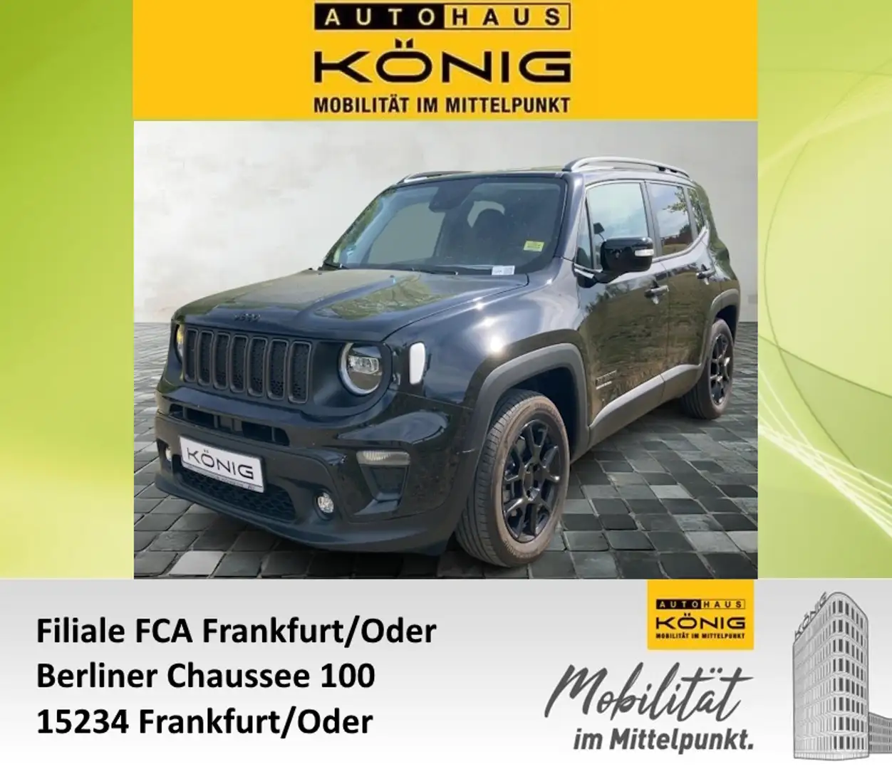Jeep Renegade e-Hybrid Upland 1.5l MHEV 48V 9 Noir - 1