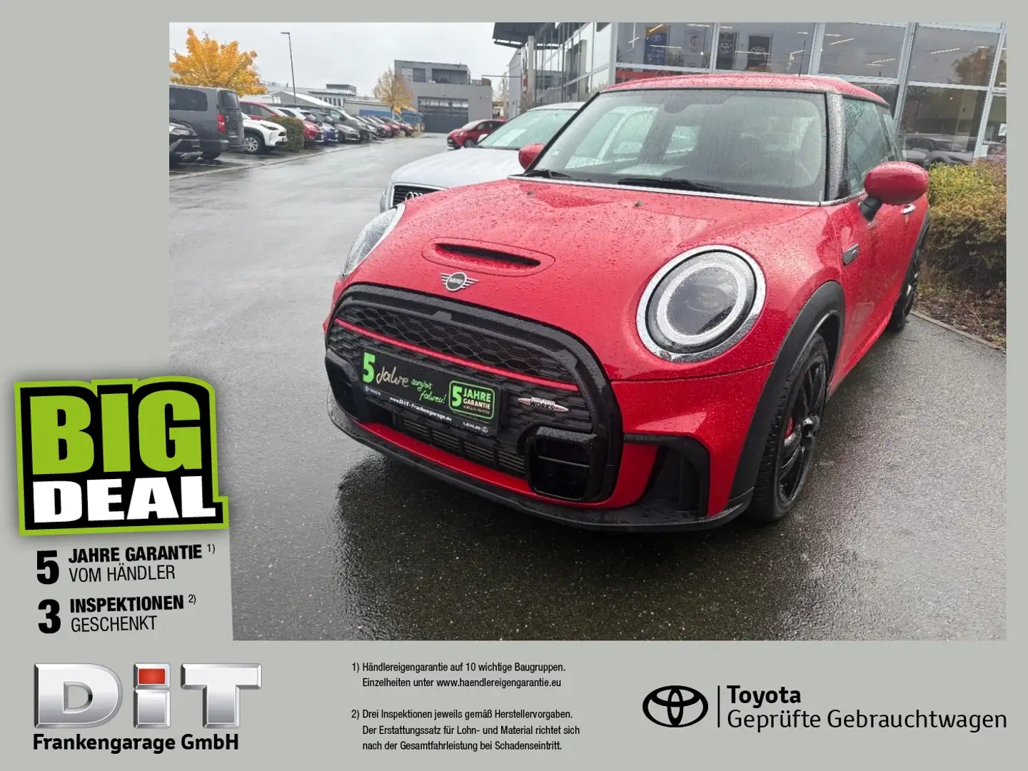 MINI John Cooper Works 2.0 Trim Handschalter, LED, SHZ Rot - 1