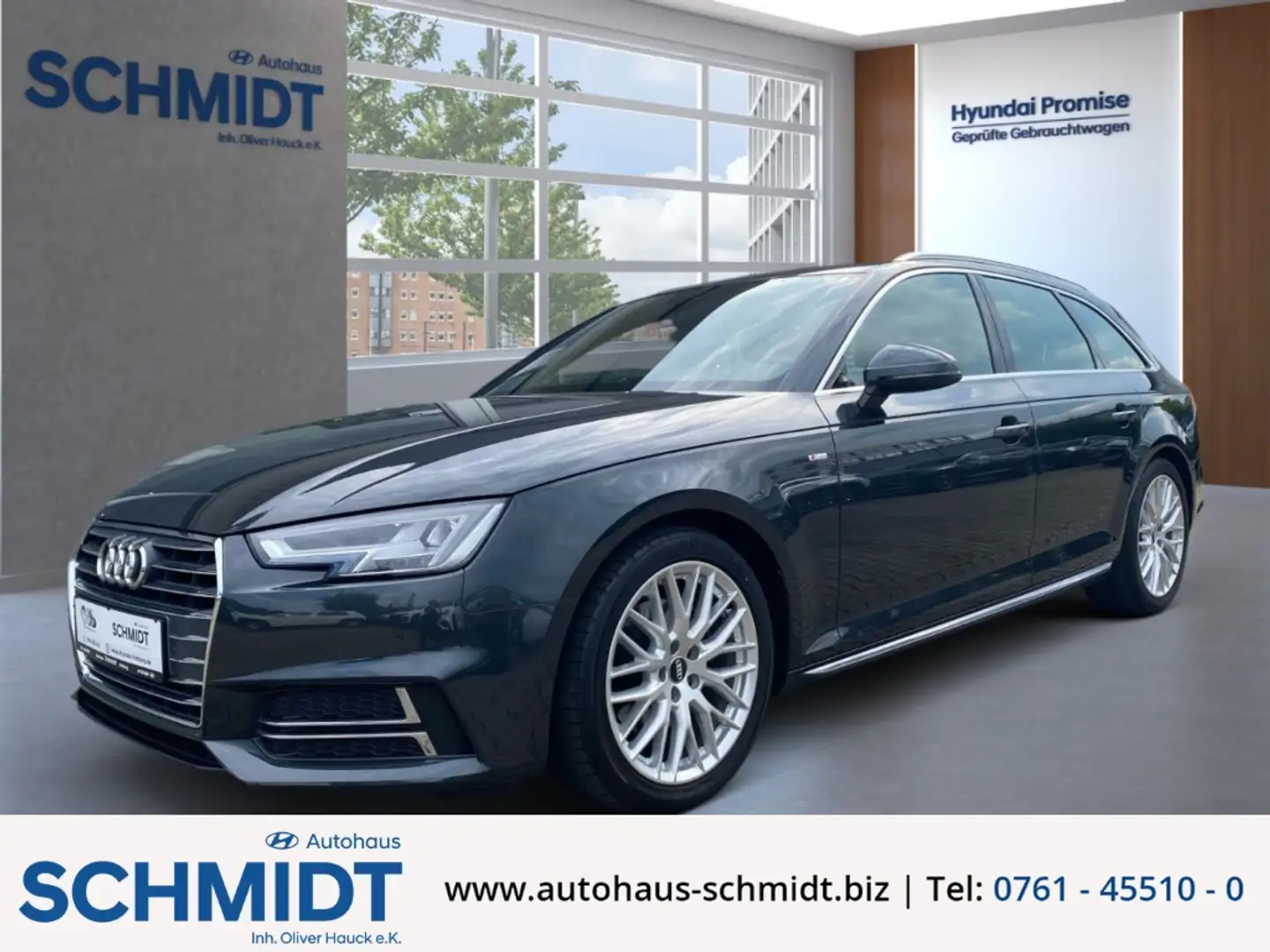 Audi A4 Avant sport ultra 2.0 TFSI Sline AHK-abn. El.-Pano Grau - 1