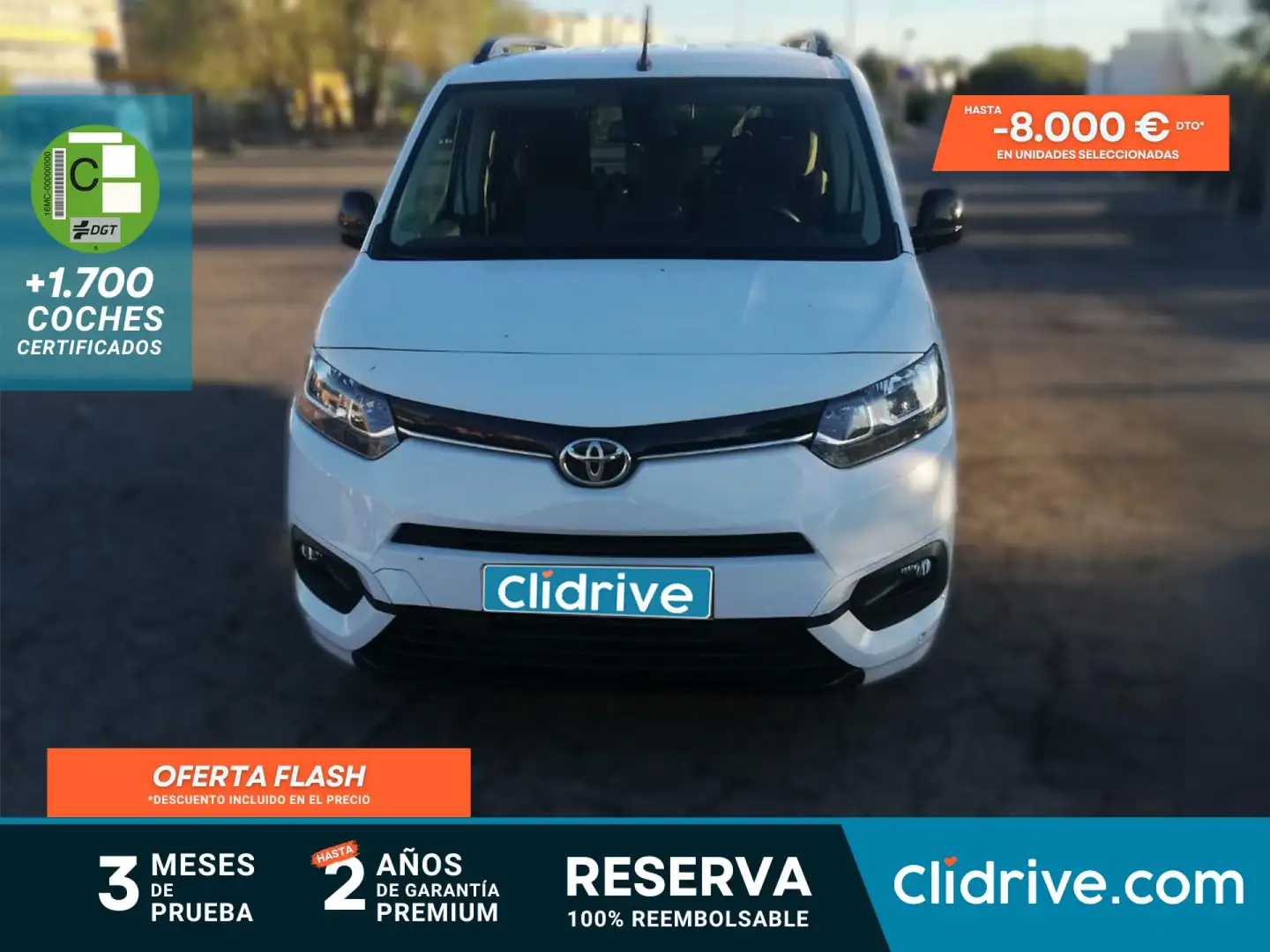 Toyota 1.5D 96kW Family Active 7 Plz L2 Blanco - 1