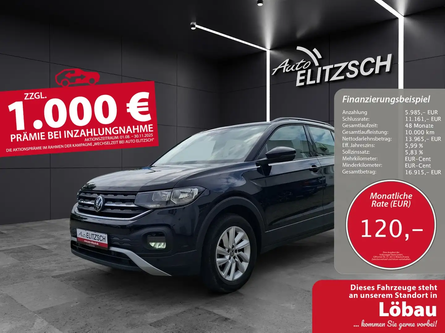 Volkswagen T-Cross TSI Life Navi Climatronic RFK SH LM TSI Life Na... Schwarz - 1