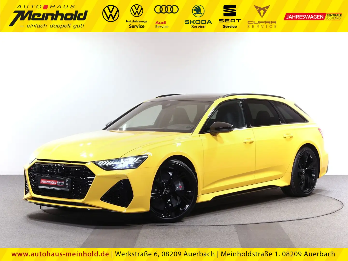 Audi RS6 Avant, Keramik, Standh, Laserlicht, 305km/h Gelb - 1