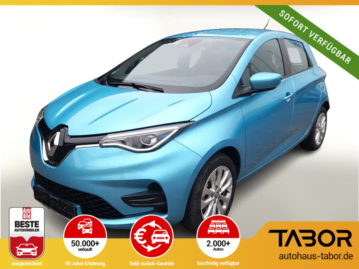Renault ZOE ZE50 R110 Exp Kaufbatterie LED SHZ Blau - 1