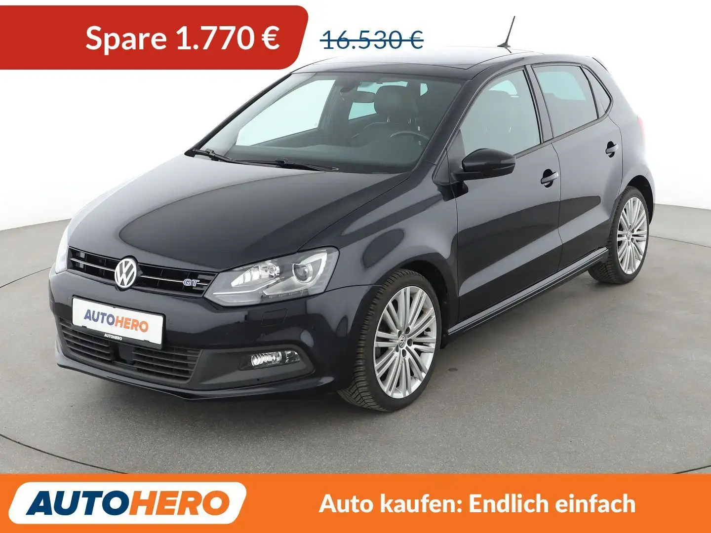 Volkswagen Polo 1.4 TSI ACT BlueGT Aut.*NAVI*PDC*ACC* Noir - 1