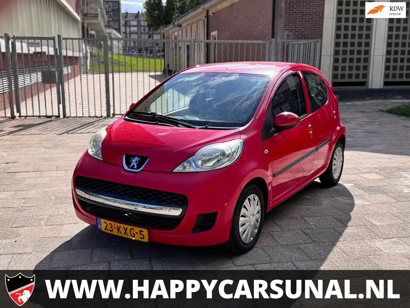 Peugeot 107 1.0-12V XS, 5 DRS, NAP, APK Rojo - 1