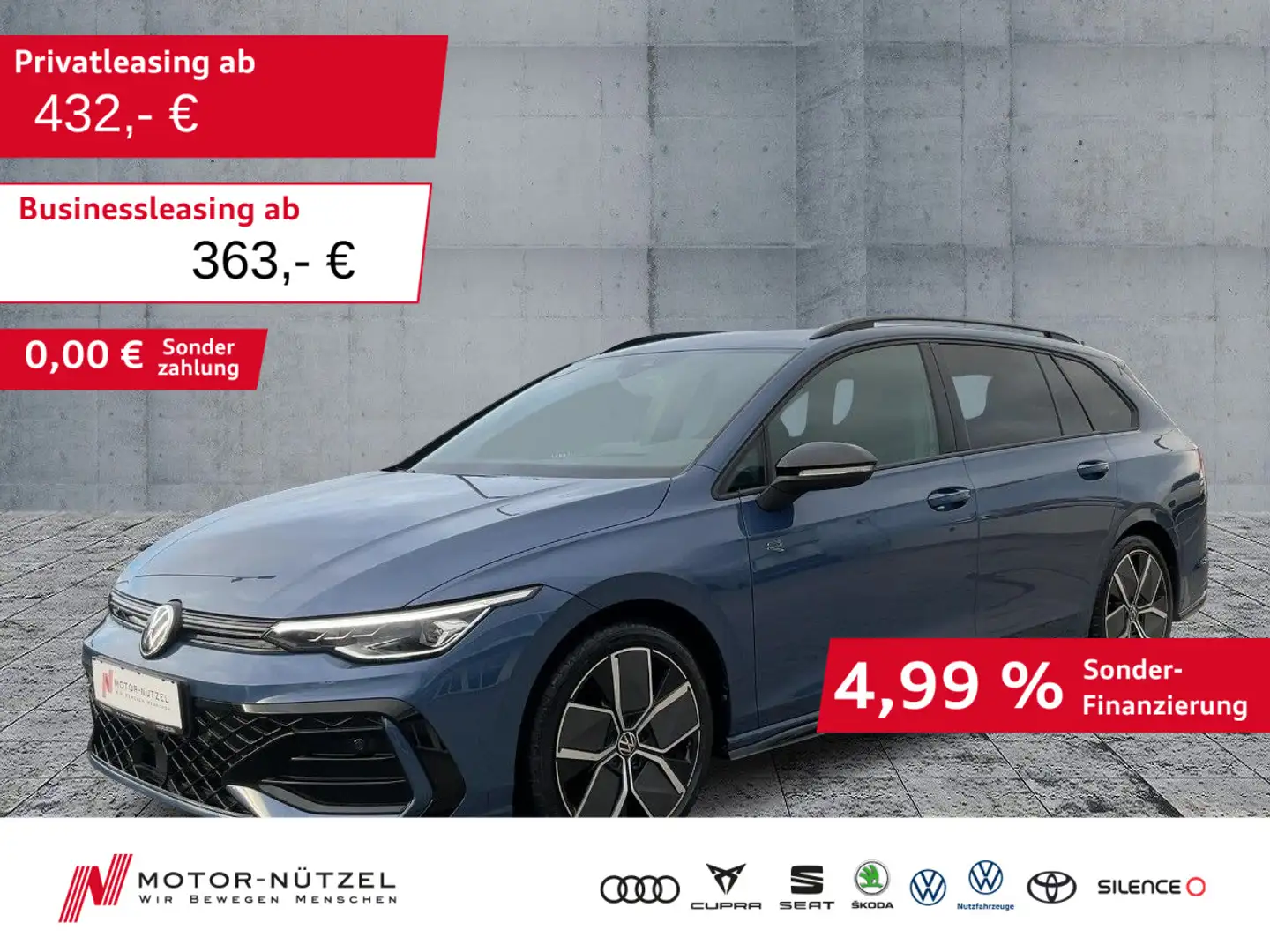 Volkswagen Golf Variant Golf VIII Variant 2.0 TDI DSG R-LINE LEDplus+NAV Blau - 1