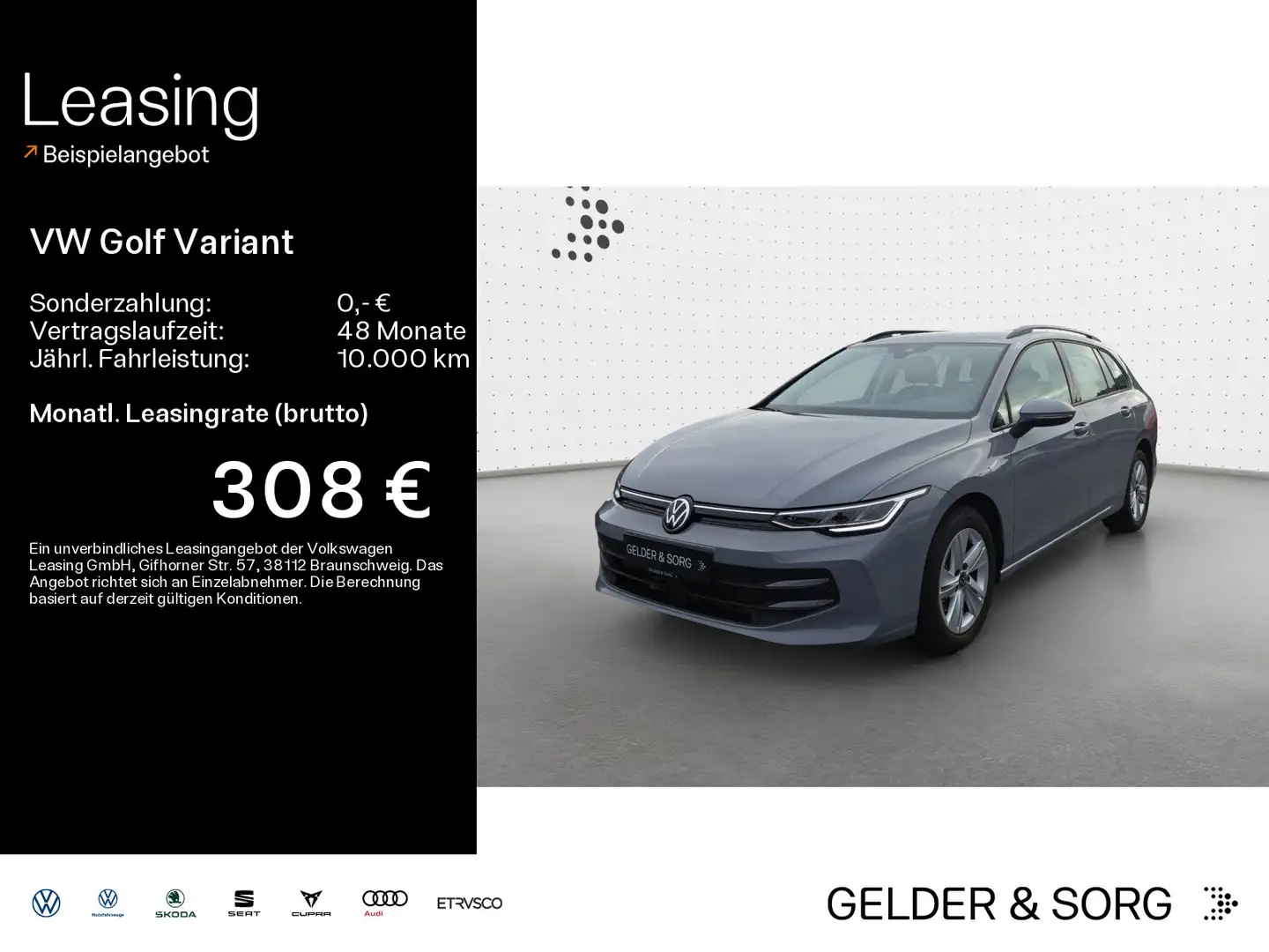Volkswagen Golf Variant Life 1.5 TSI LED*AHK*ACC*Virtual Gris - 1