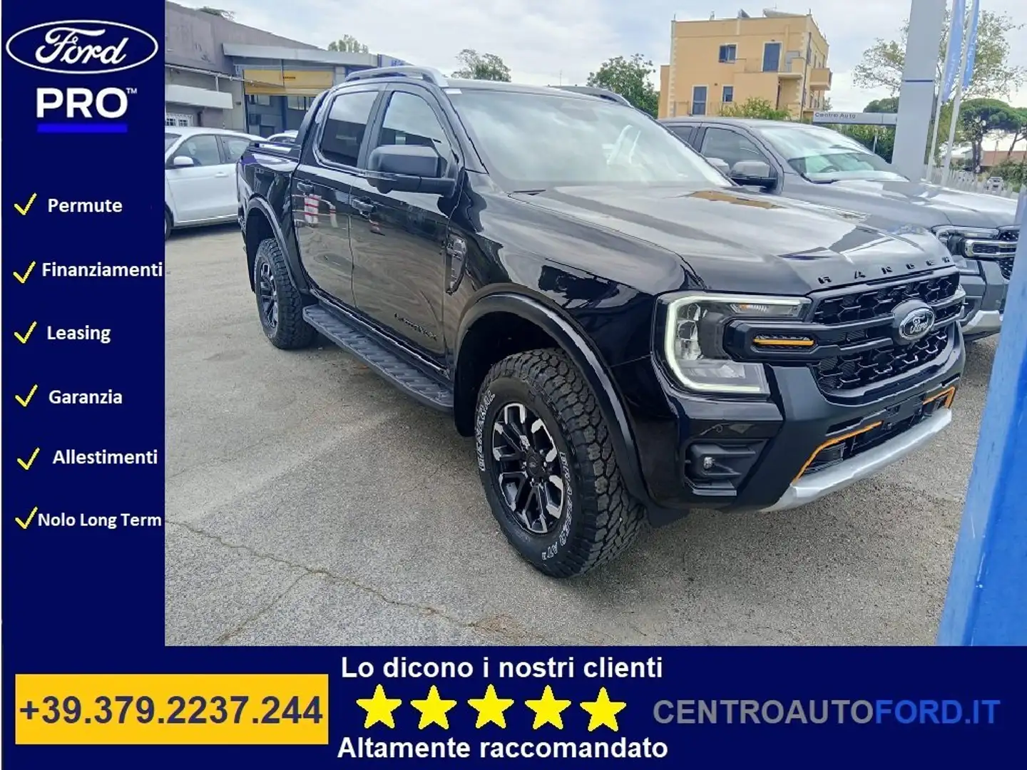 Ford Ranger Ranger doppia cabina Wildtrak X awd 205cv auto Nero - 1