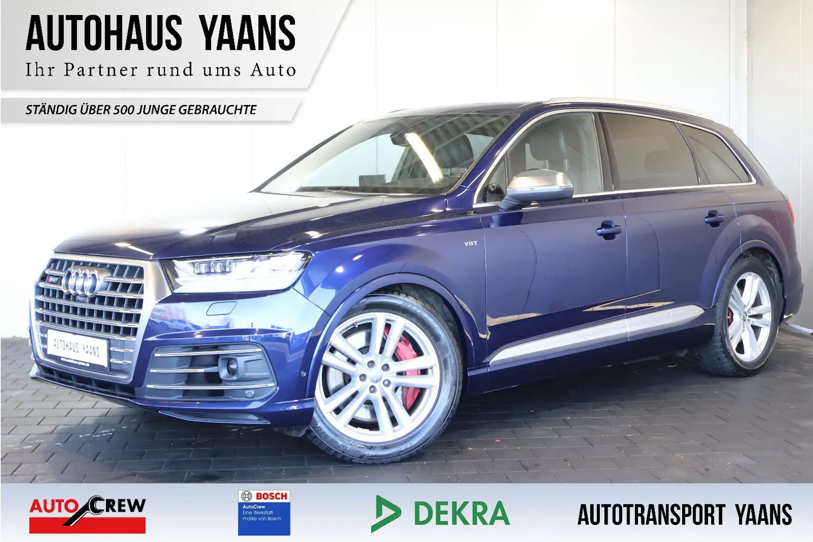 Audi SQ7 4.0 TDI quatt. HUD+ACC+KAM+PANO+STNDHZG+AHK Blau - 1