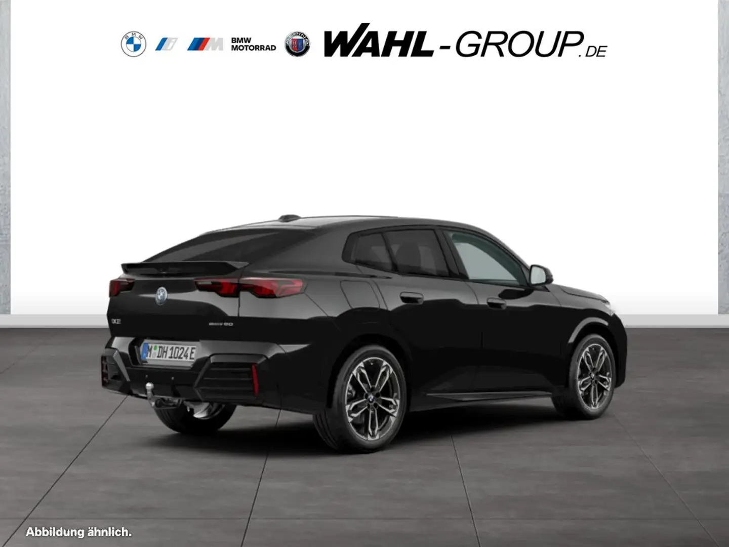 BMW iX2 eDrive20 M Sport AHK Adapt LED 19" SHZ Navi PDC Lu Noir - 2