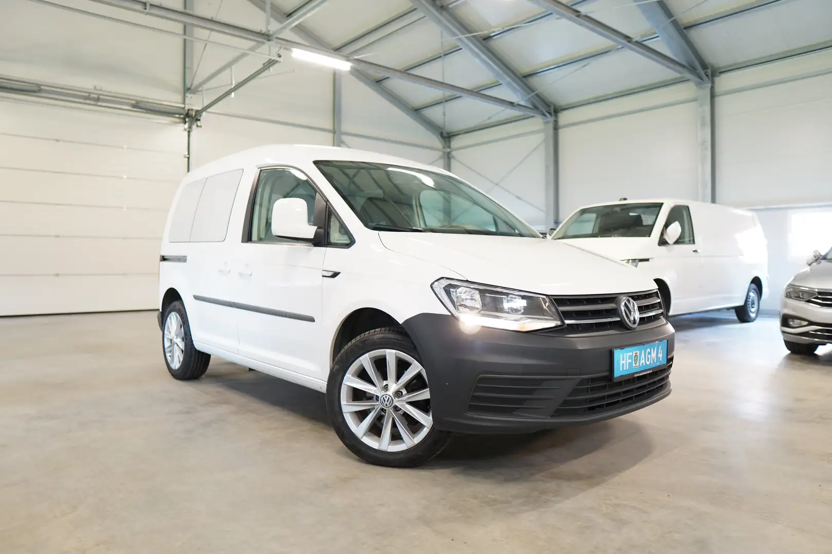 Volkswagen Caddy Kasten 2,0 TDI KLIMA PDC EFH AHK Wit - 1
