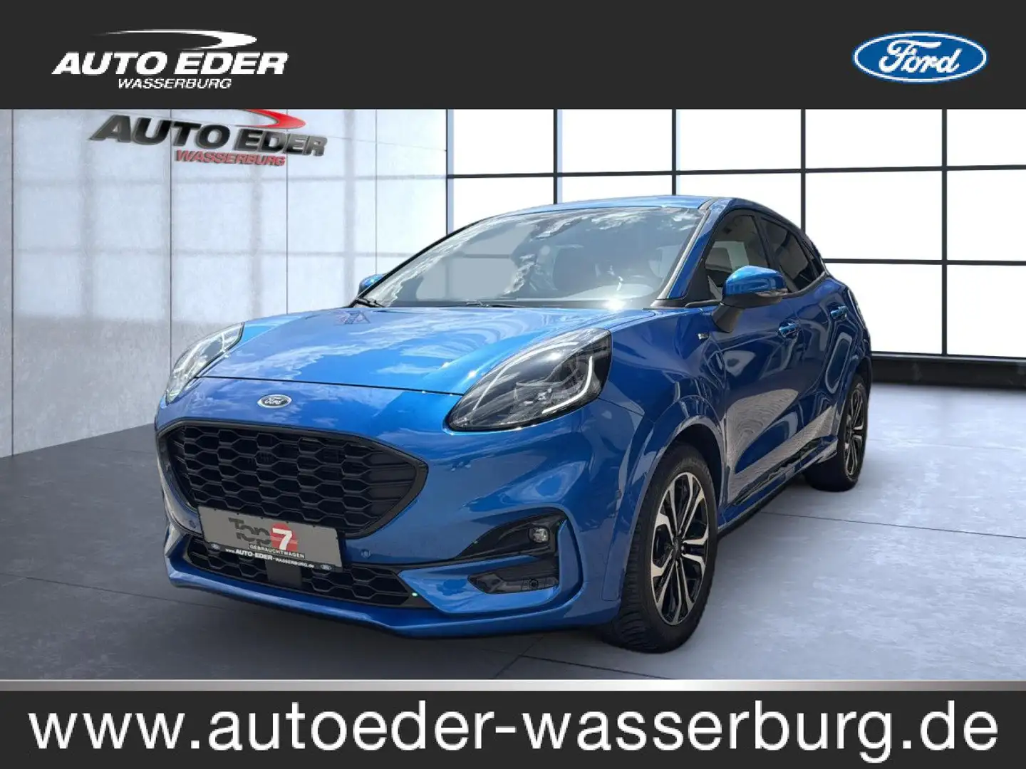 Ford Puma ST-Line X 1.0 EcoBoost MHEV Automatik Navi Bleu - 1