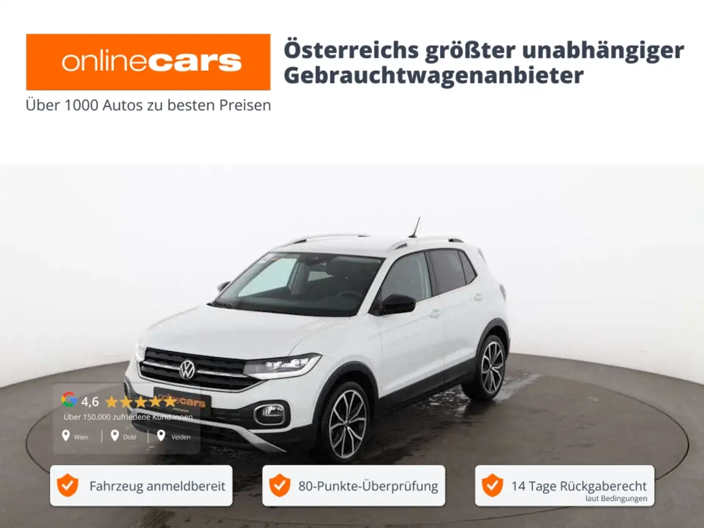 Volkswagen T-Cross 1.0 TSI Style LED SITZHZG ASSIST KLIMA Weiß - 1