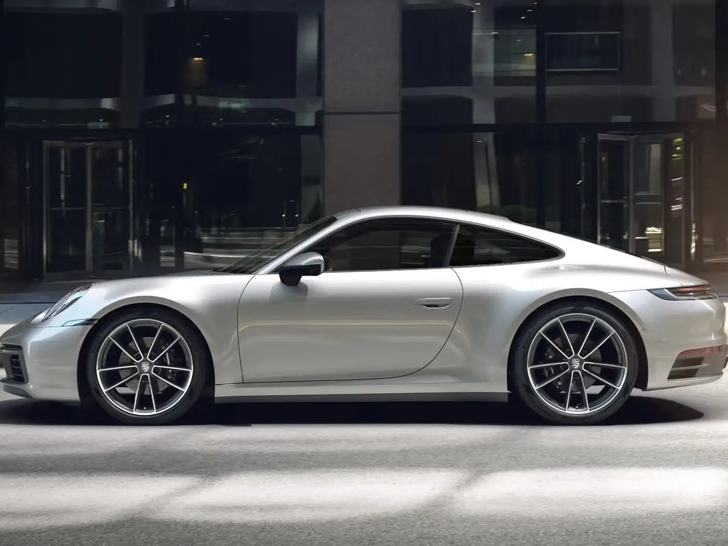 Porsche 992 coupe 3.0 carrera auto Silber - 2