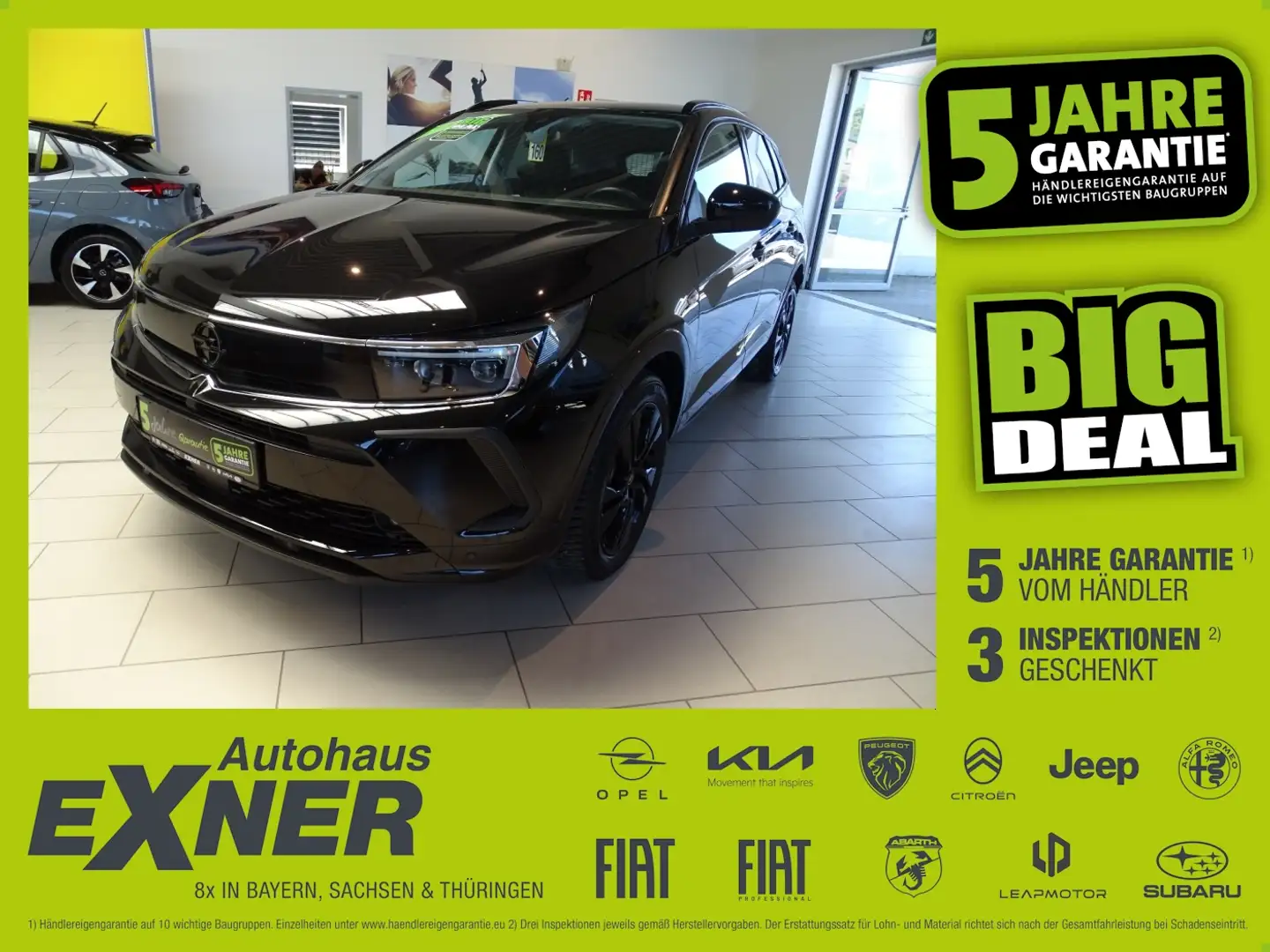 Opel Grandland 1.2 Turbo GS LINE *Navi*LED*DAB*PDC Noir - 1
