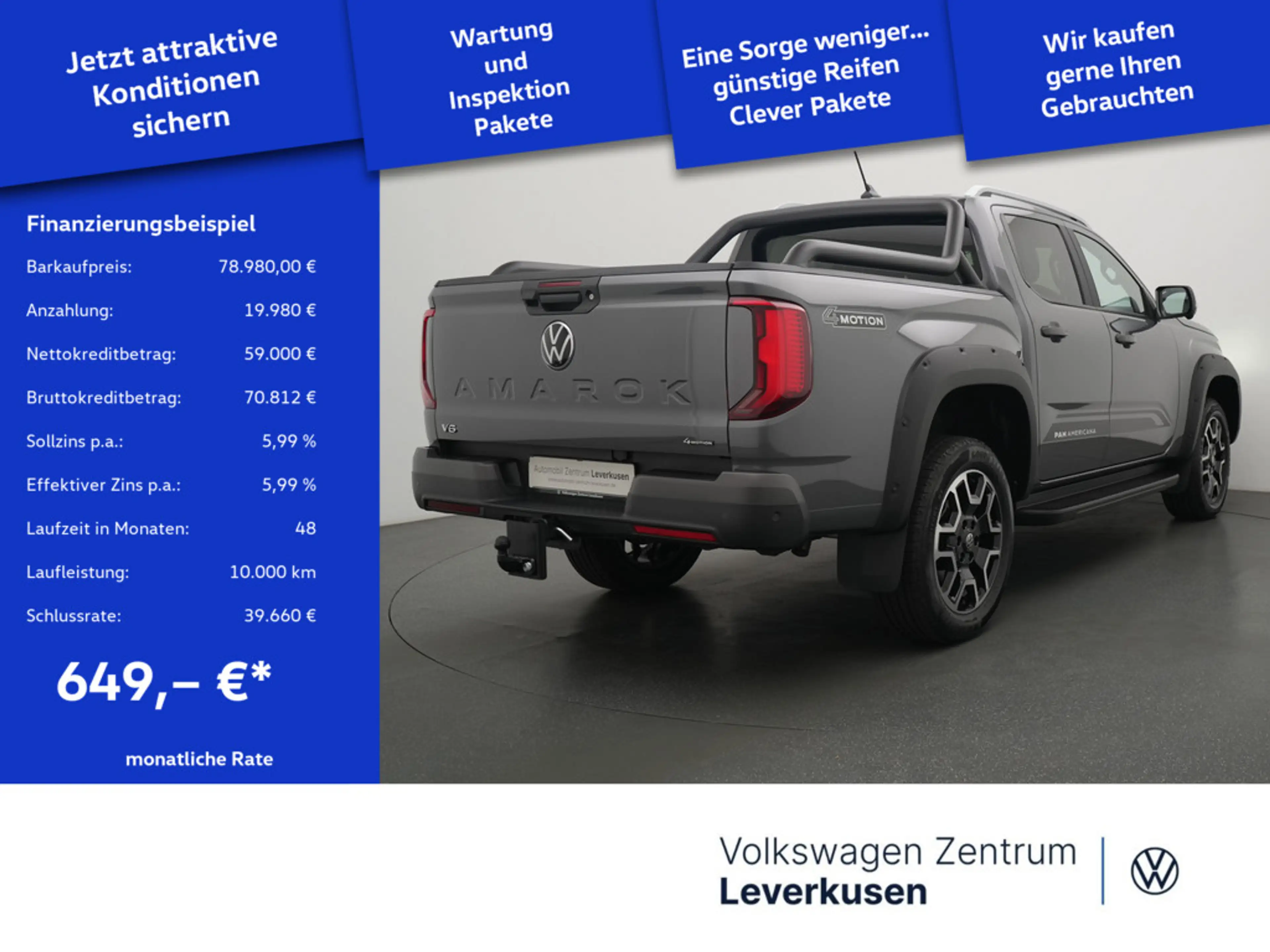 Volkswagen Amarok PanAmericana MATRIX LEDER STANDHZ AHK — photo 2