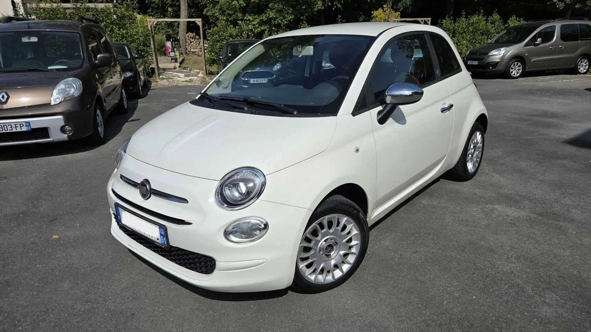 Fiat 500 1.2 8v 69ch Mirror Weiß - 1