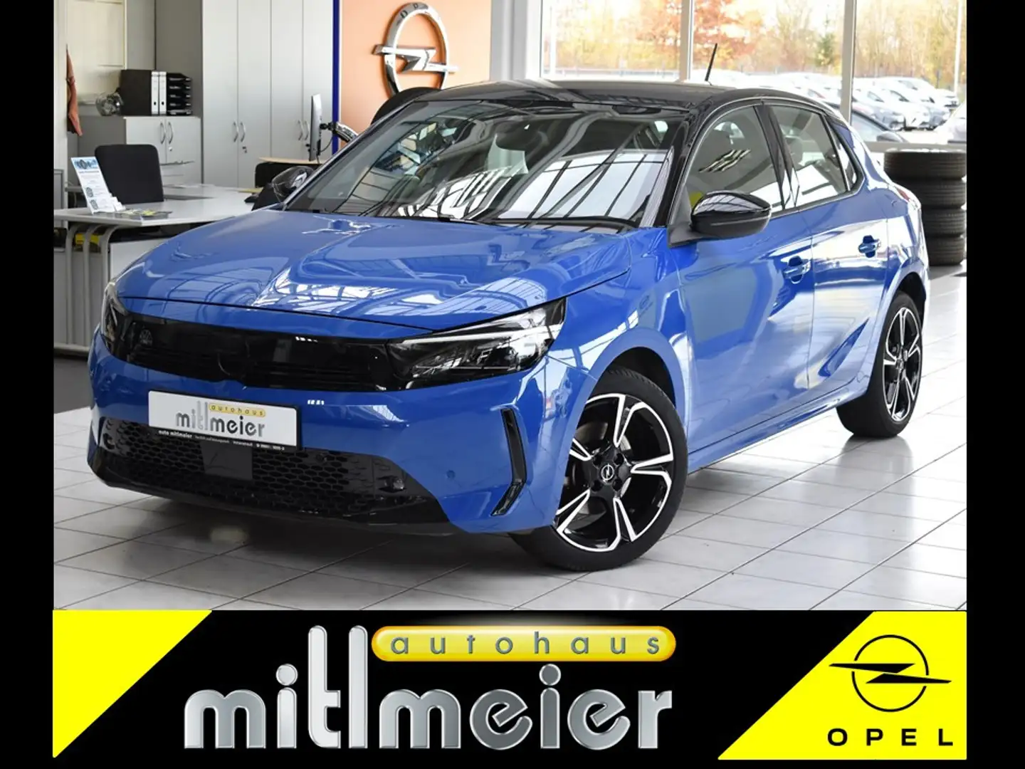 Opel Corsa F 1.2T GS. LED Kamera DAB+ SHZ PDC 17 ALU Bleu - 1