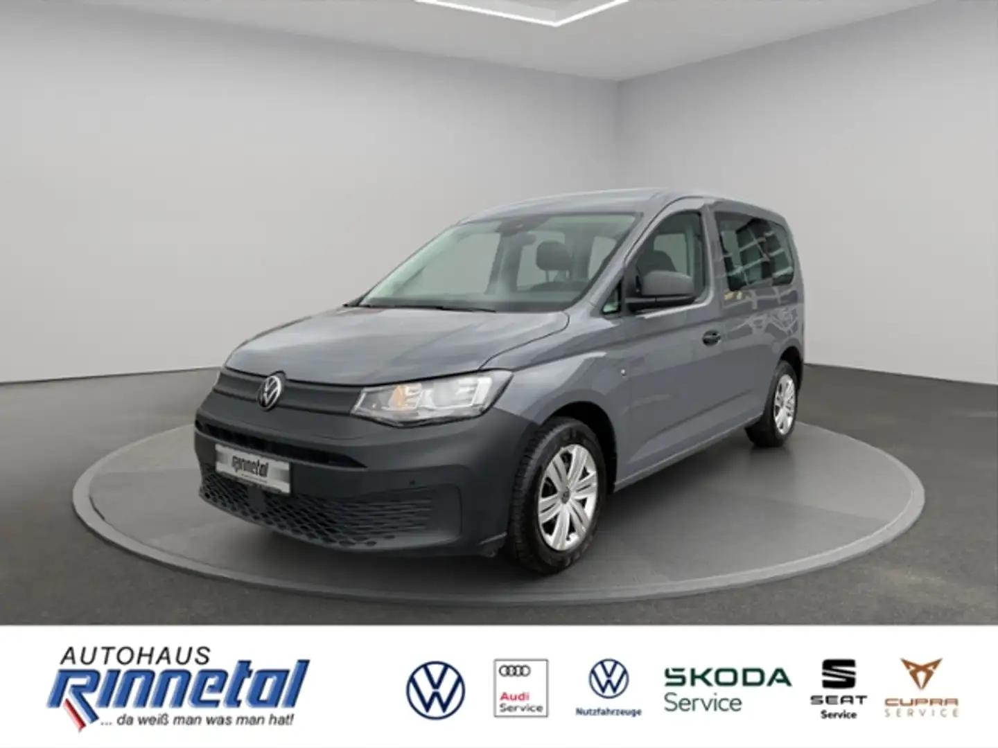 Volkswagen Caddy Kombi 1.5 TSI KLIMAAUT+PDC V+H+GRA+TEL VORB+EL BE Grijs - 1