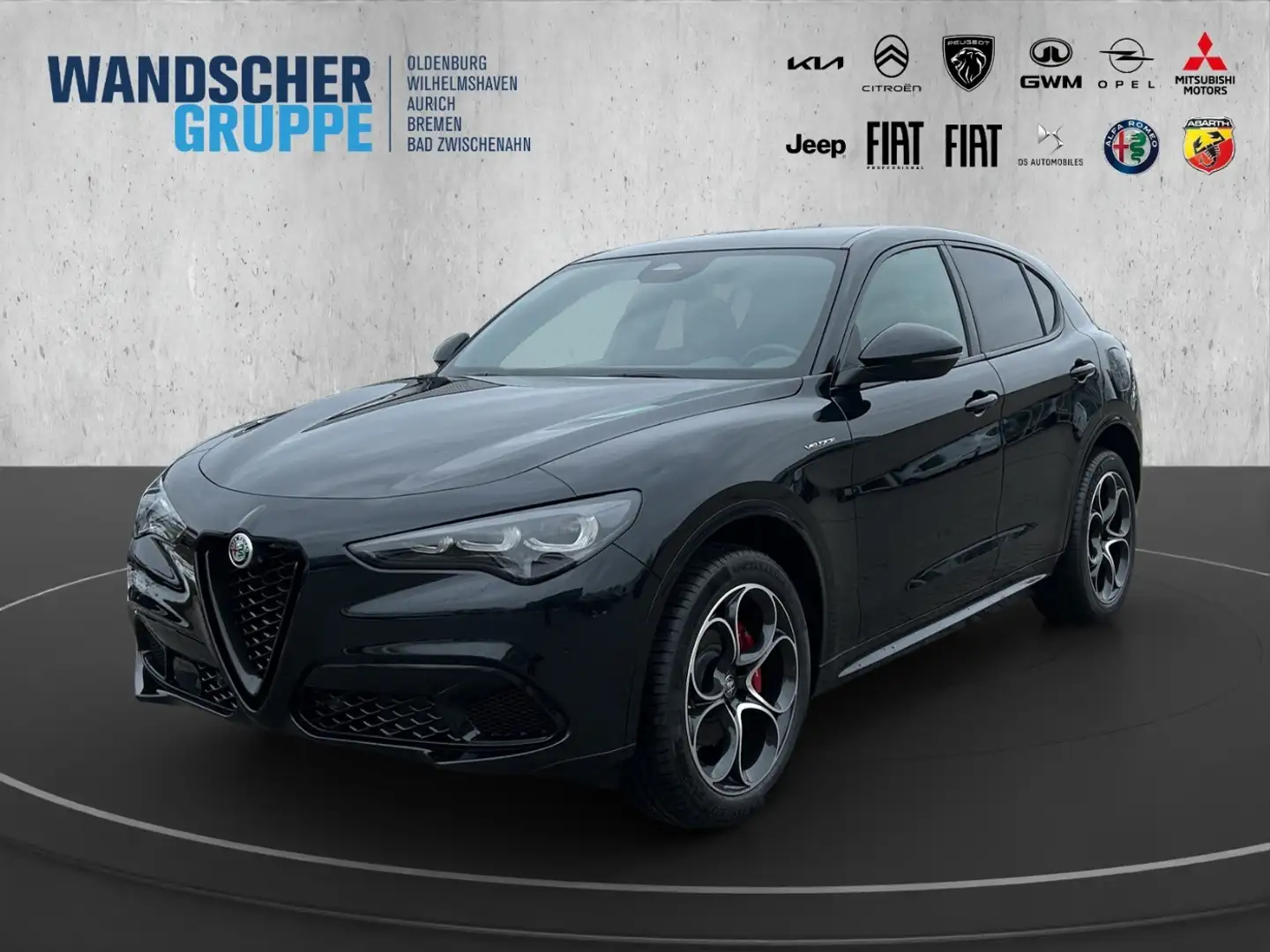Alfa Romeo Stelvio MY24 VELOCE 2.0 Turbo *AHK*SHZ*20'' LM* Schwarz - 1