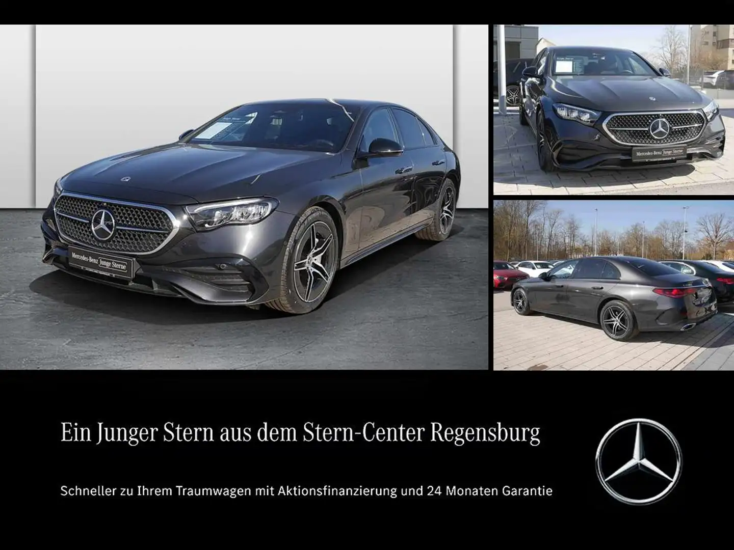 Mercedes-Benz E 220 d Limousine AMG+NIGHT+DISTRONIC+Winter-Pak Gris - 1