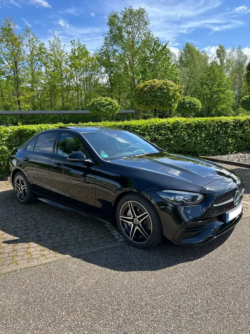 Mercedes-Benz C 180 AMG Line Naiv/ Burmester/ Sitzh. Negro - 2
