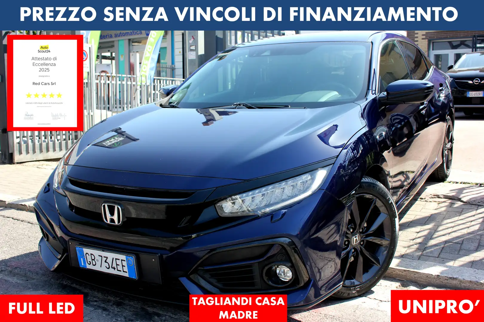 Honda Civic 1.6 Elegance Navi UNIPRO' TAGLIANDI HONDA FULL LED - 1