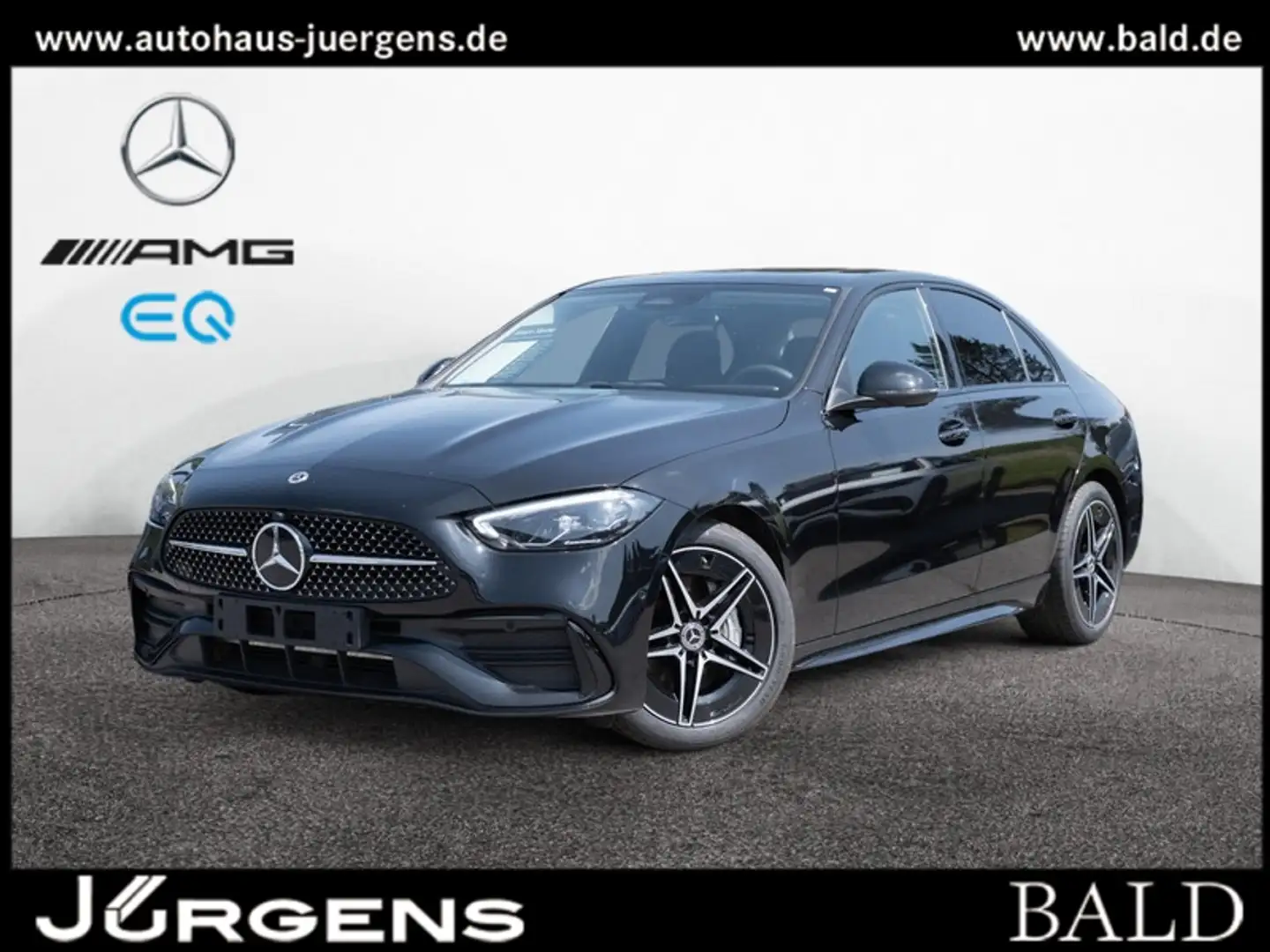 Mercedes-Benz C 180 AMG-Sport/LED/Cam/SHD/Night/Totw/Memo/18' Schwarz - 2