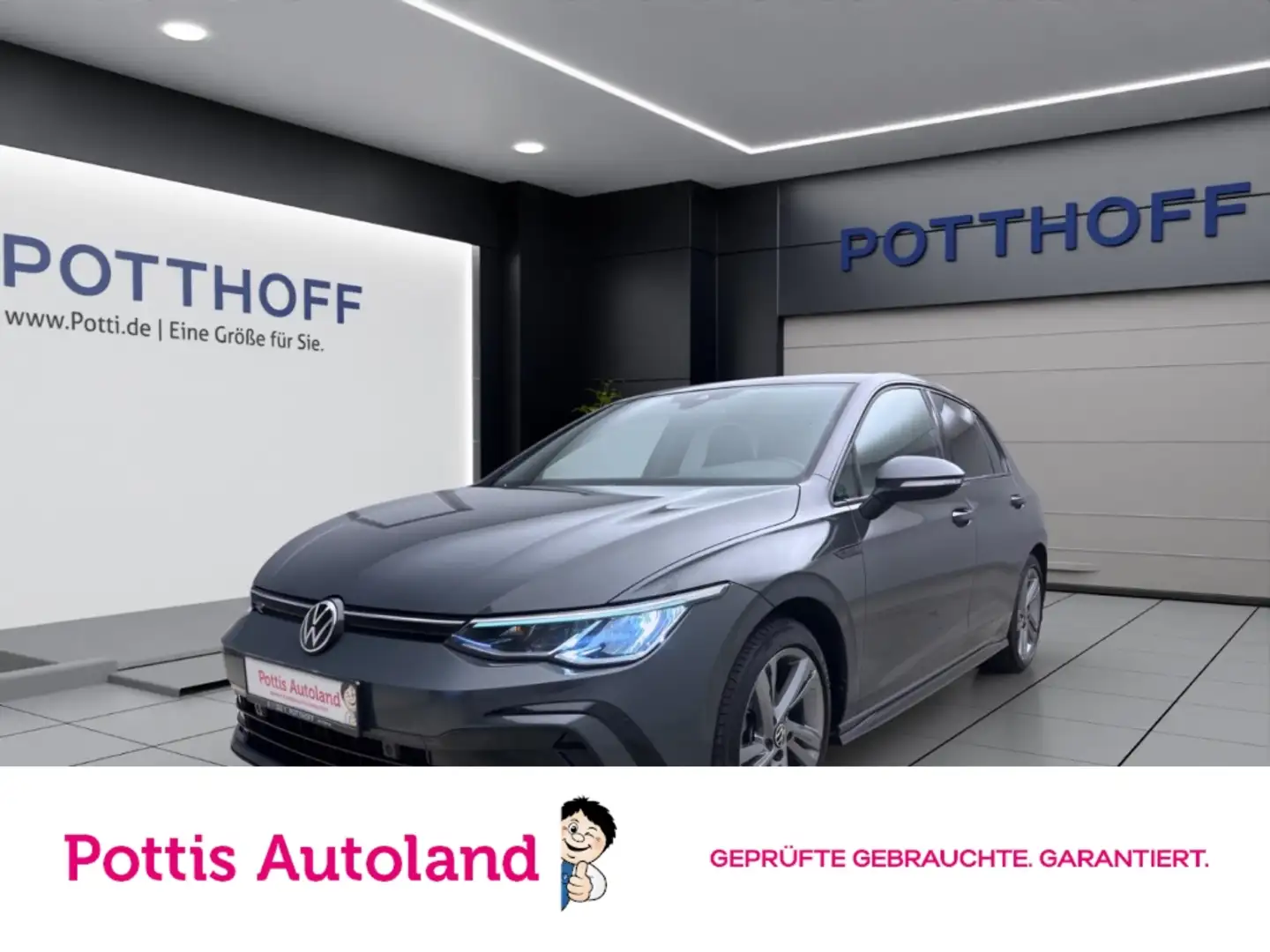 Volkswagen Golf 1.5 eTSI DSG R-LINE KLIMA ACC PDC LM17 Gris - 1