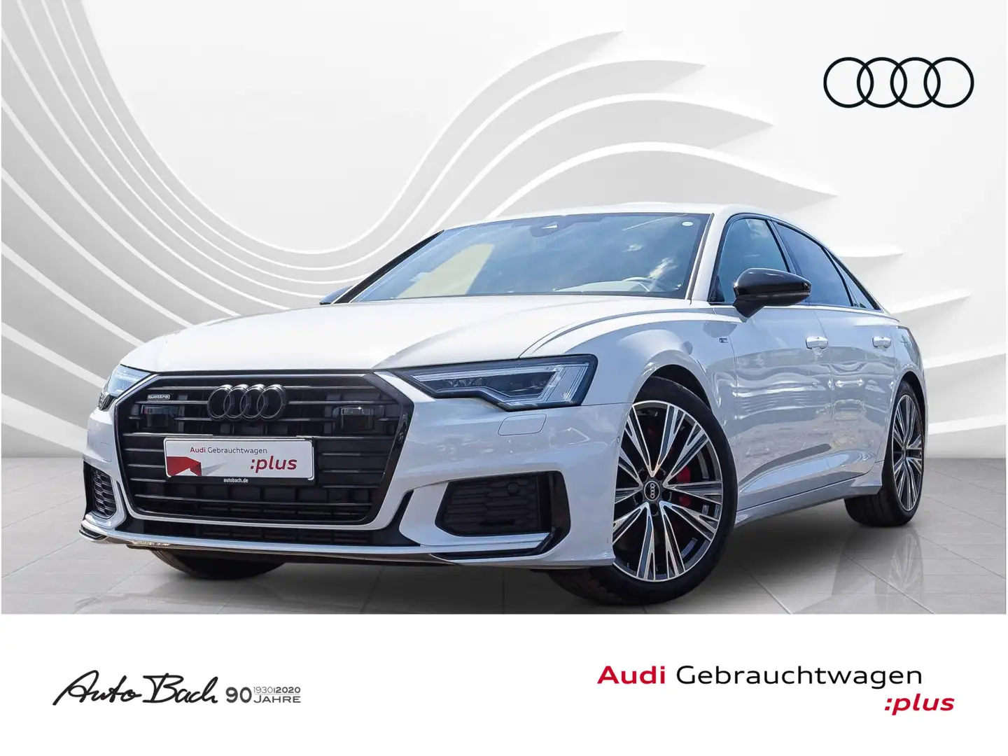 Audi A6 sport 55TFSI e qu. Stronic Matrix B&O ACC Weiß - 1