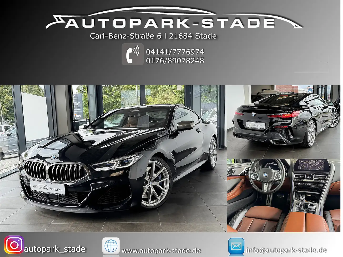 BMW M850 i xDrive Laser 360 HUD LiveCockpit Memory Noir - 1