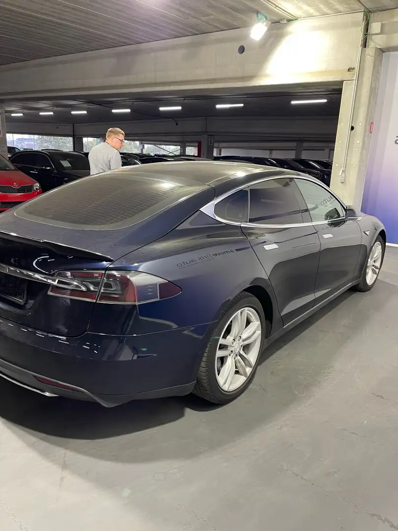 Tesla Model S FREE SUPERCHARGE !!!! AMBIENT LIGHT!!! Blauw - 2