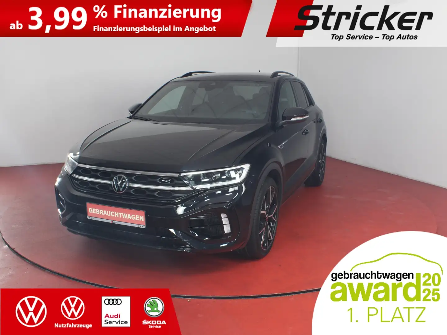 Volkswagen T-Roc R 2.0TSI 282,-ohne Anzahlung Akrapovic DCC Beats Schwarz - 2