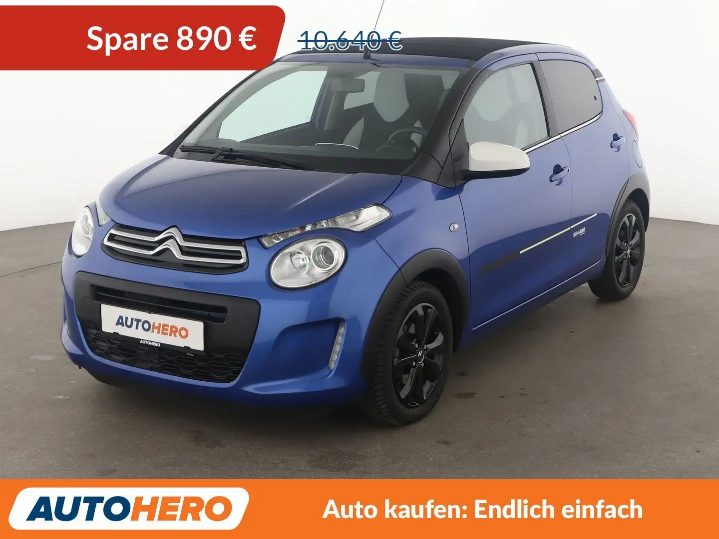 Citroen C1 1.0 VTi AIRSCAPE Urban Ride *LIMITER*ALU*KLIMA* Blau - 1