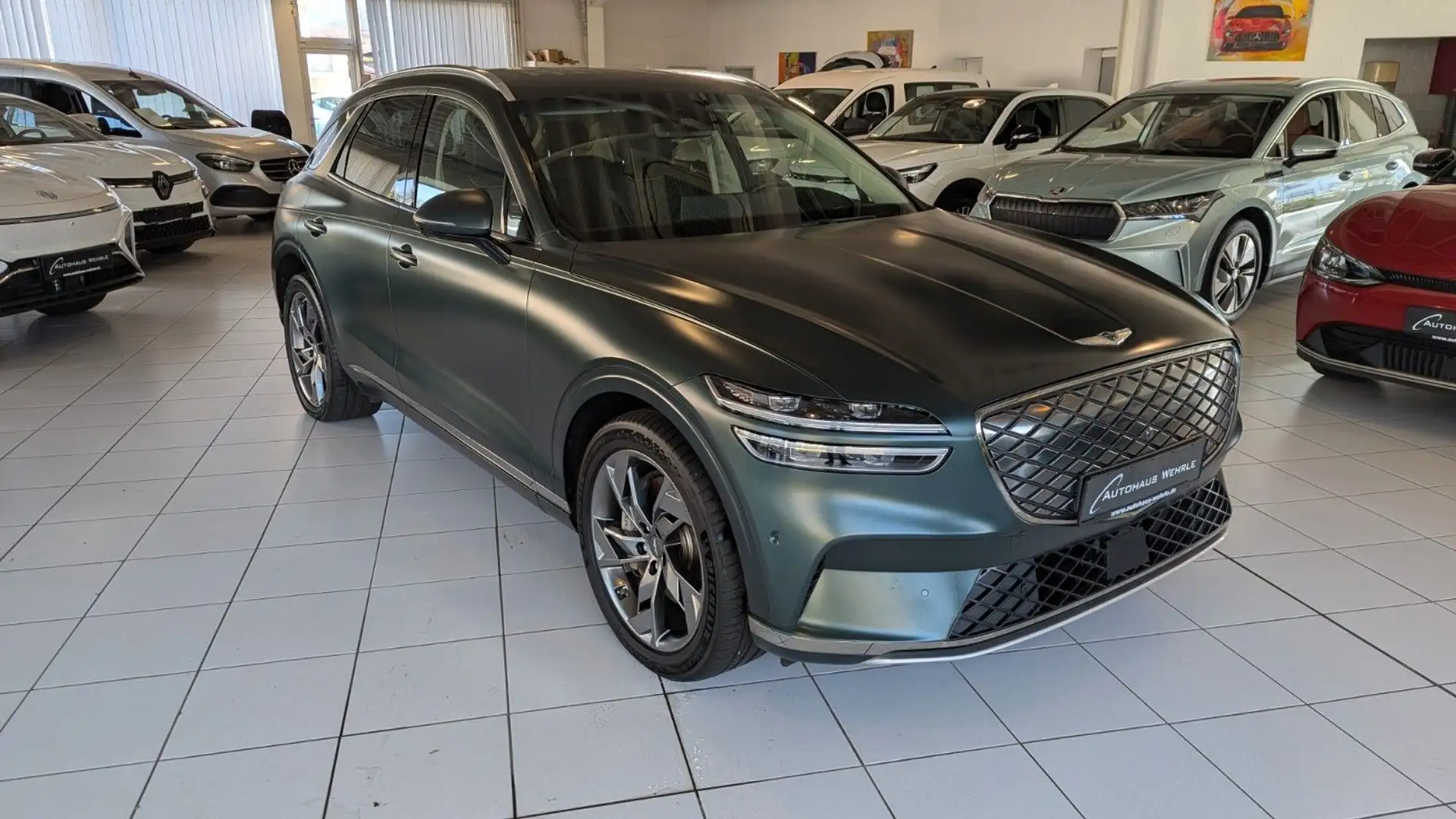 Genesis GV70 Sport Electrified 4WD *Panoramadach* Grün - 2