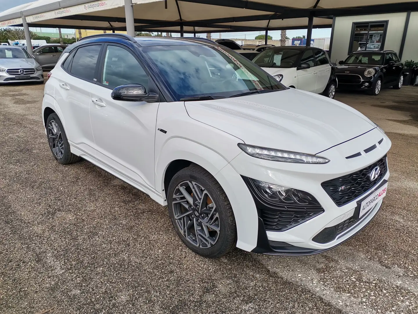 Hyundai KONA 1.0 t-gdi 48V NLine 2wd 120cv -IBRIDA-NAVI-CAMERA Bianco - 2