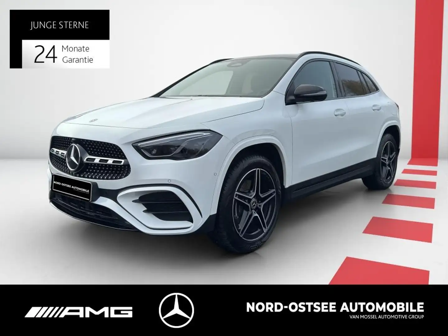 Mercedes-Benz GLA 250 e AMG PANO 360 HUD SPUR NIGHT TOTWINKEL Blanc - 1
