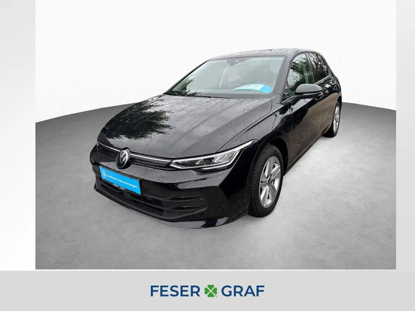 Volkswagen Golf VIII 1.5 eTSI DSG LIFE NAVI KAM APP GJR SHZ Schwarz - 1