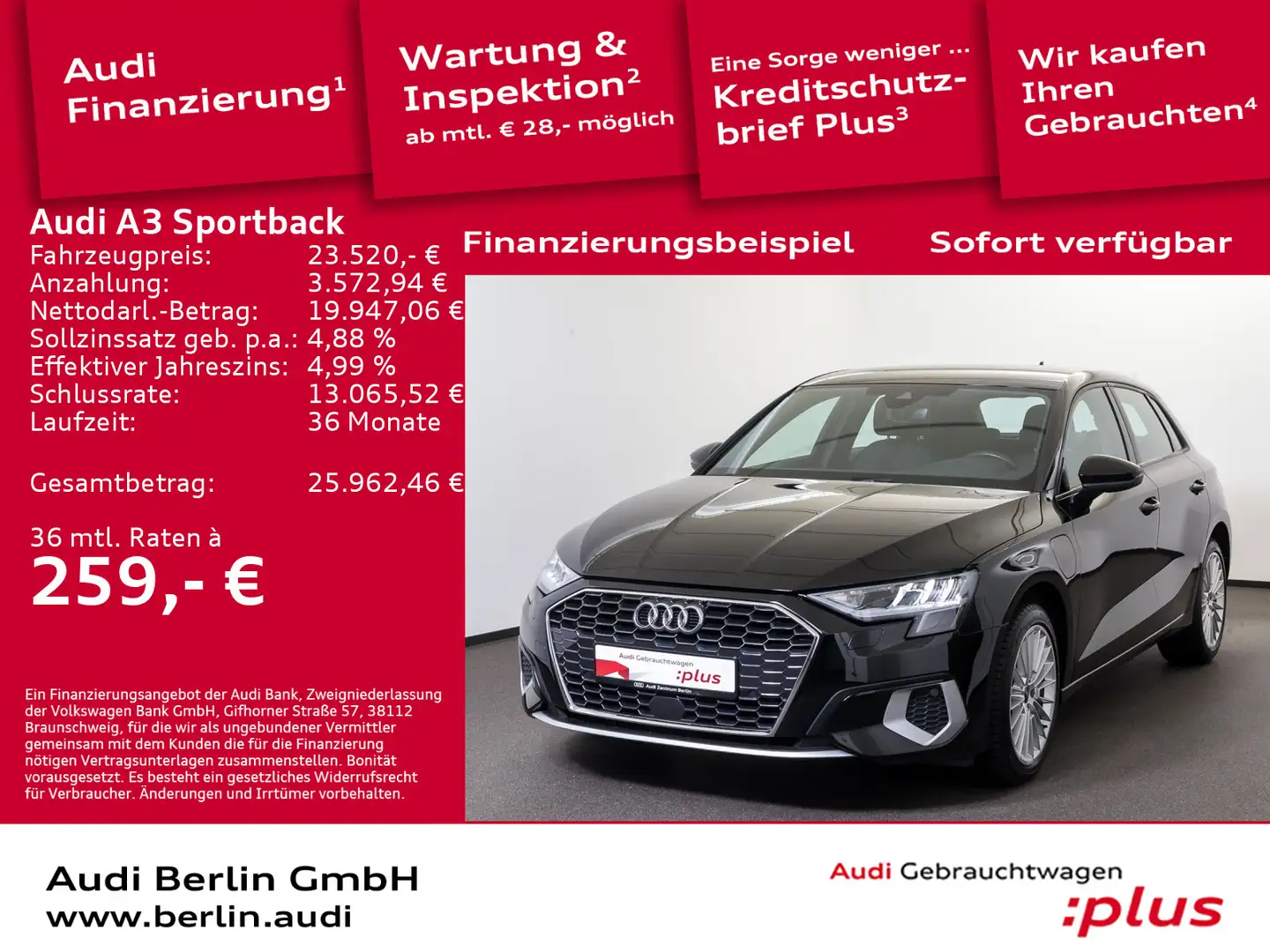 Audi A3 TFSI e Advanced 40 e S tr. PDC Zwart - 1