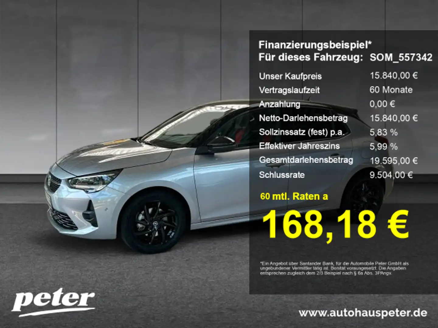 Opel Corsa Corsa F 1.2 Turbo GS Line Klimaautomatik Sitzheizu Grau - 1