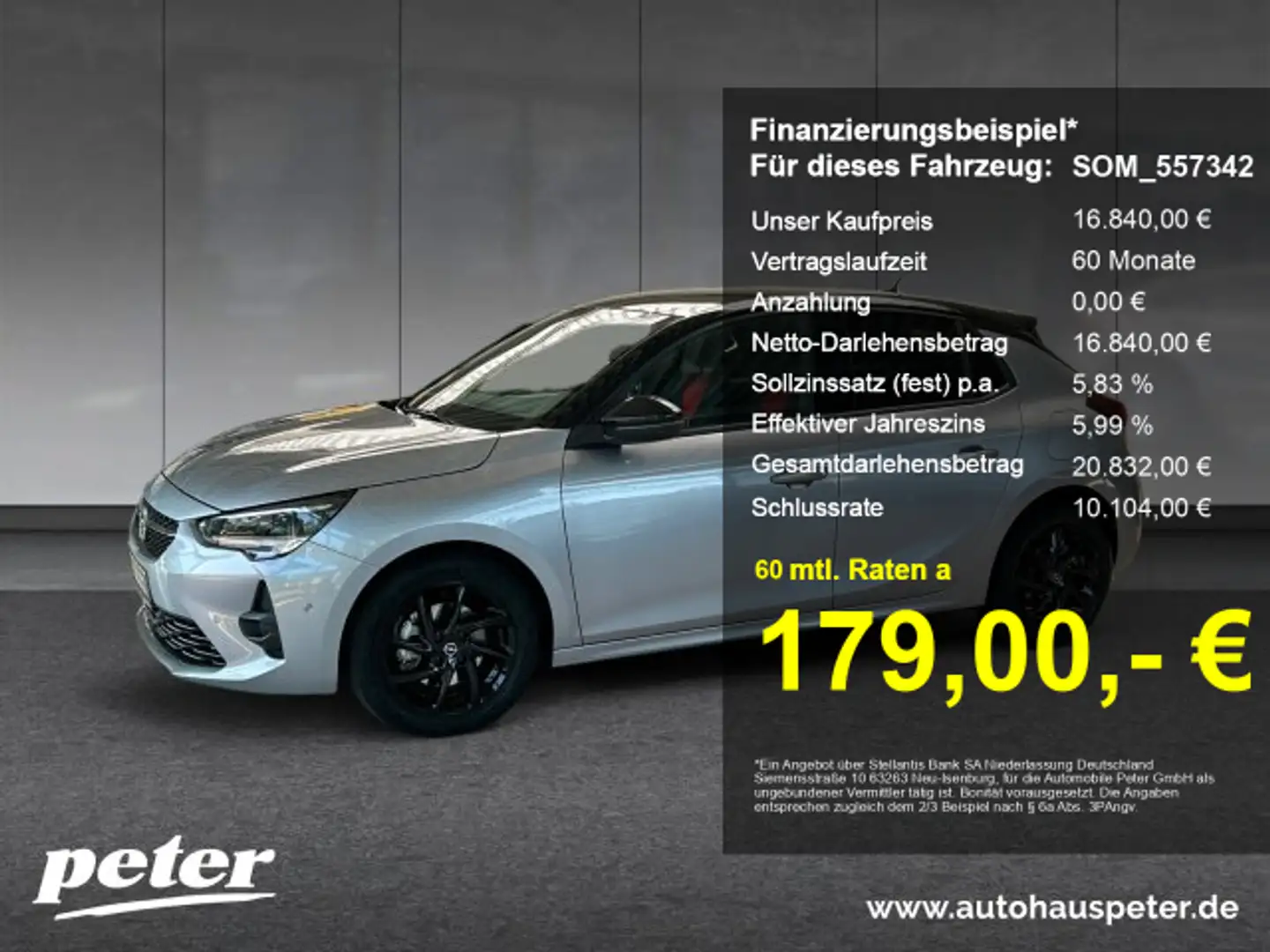 Opel Corsa Corsa F 1.2 Turbo GS Line Klimaautomatik Sitzheizu Gris - 1