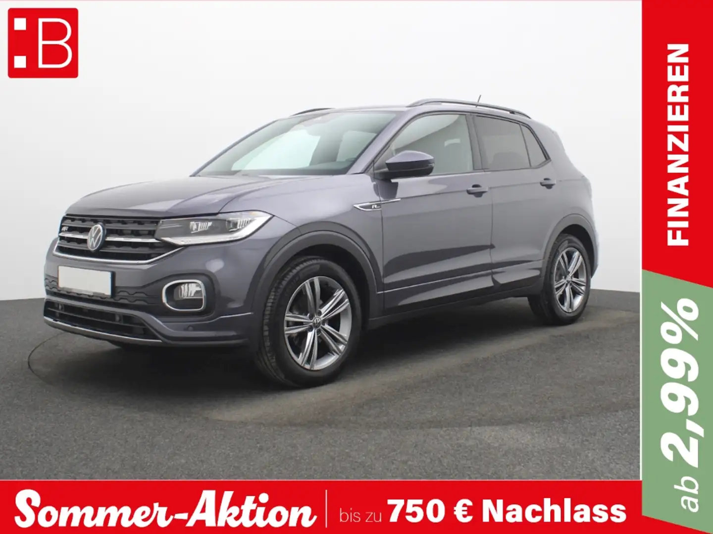 Volkswagen T-Cross 1.5 TSI DSG R-Line NAVI KAMERA ACC Grau - 1