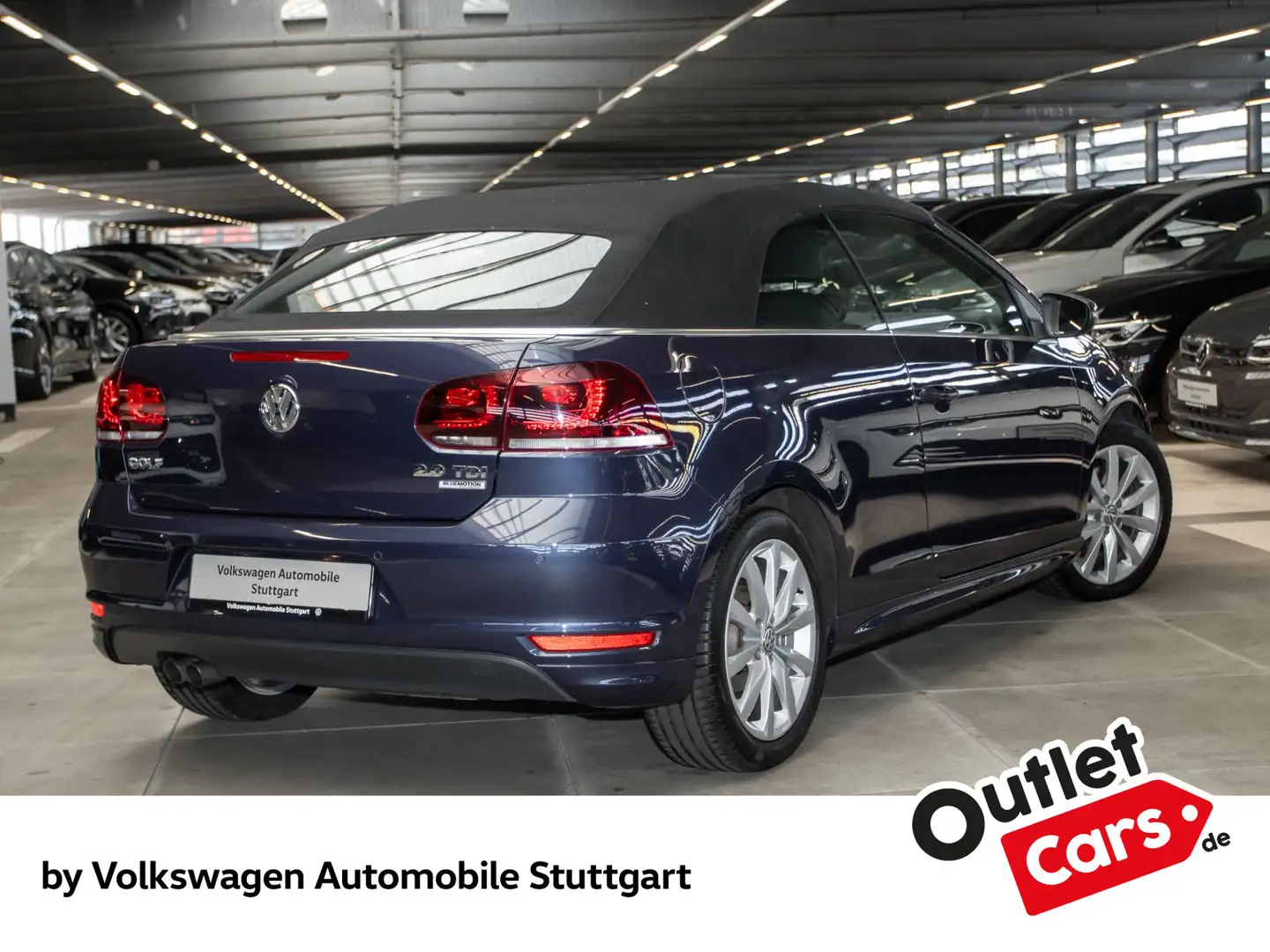 Volkswagen Golf Cabriolet 2.0 TDI DSG Navi Azul - 2