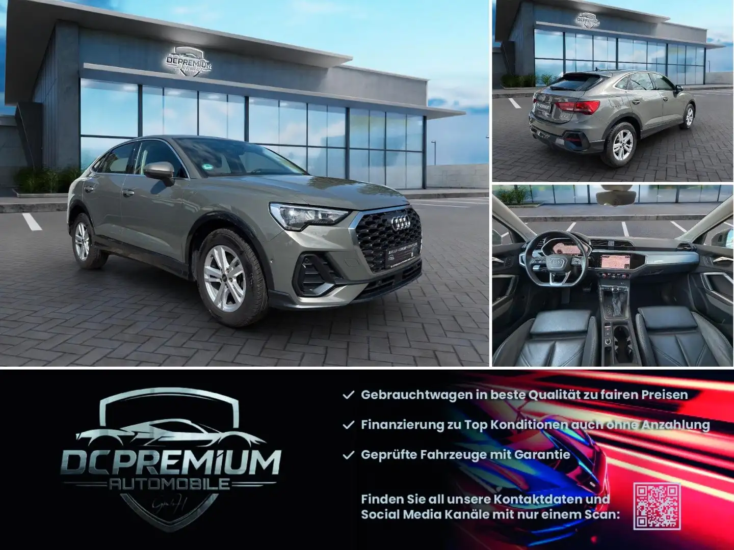 Audi Q3 Sportback 35 TDI Sport,Leder,LED.AHK Gris - 1