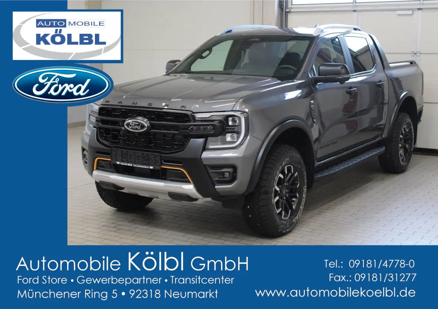 Ford Ranger Wildtrak X DoKa 2.0 Auto., EL. ROLLO/B&O Gris - 1