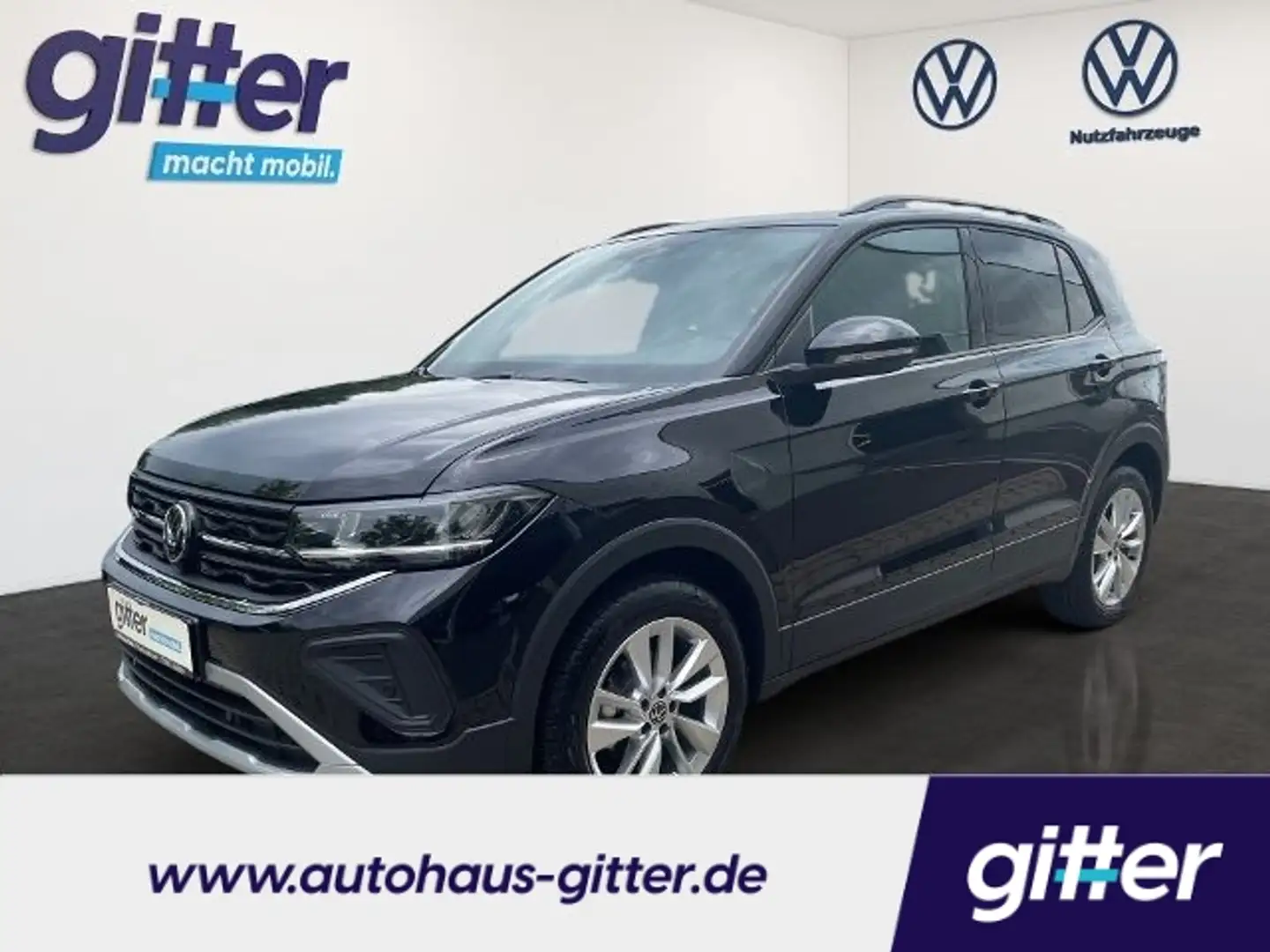 Volkswagen T-Cross 1.0 TSI 85 kW Goal KLIMA NAVI ALU AHK abnehmbar Schwarz - 1