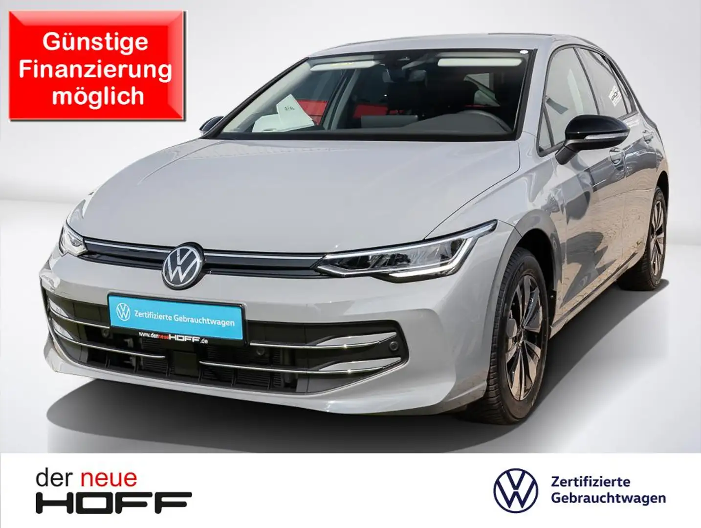 Volkswagen Golf VIII 1.5 Goal SHZ APP LED Allwetter Einparkh. v+h Grijs - 1