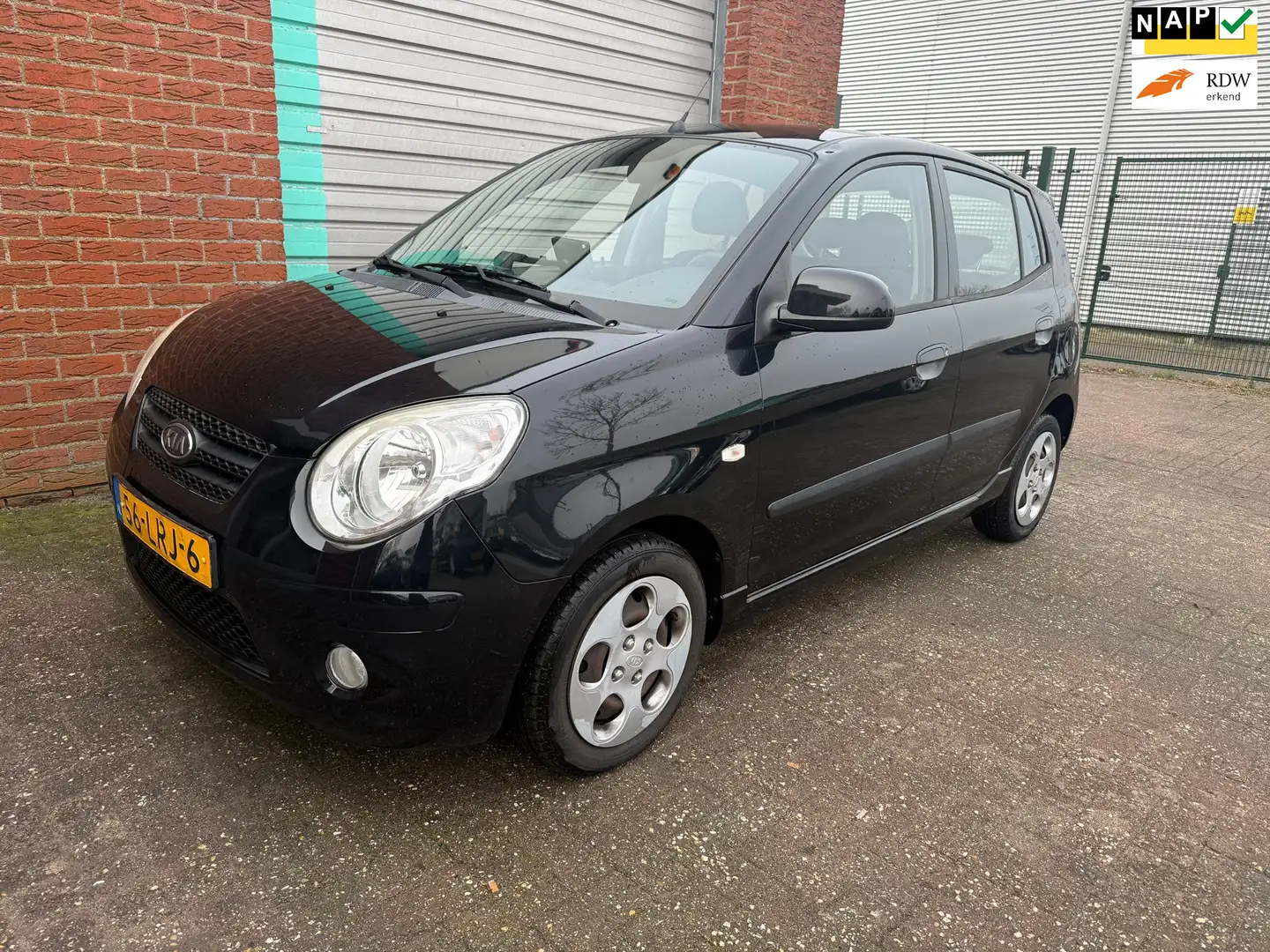 Kia Picanto 1.0 Seven 5-Drs Airco Bj:2010 NAP! Schwarz - 1