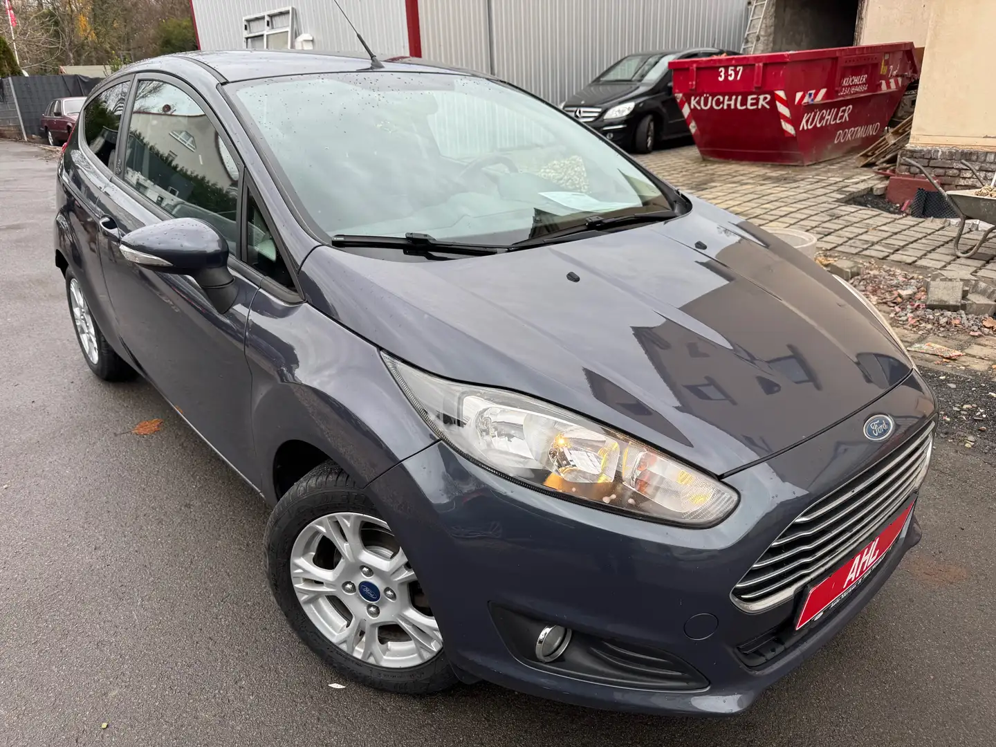 Ford Fiesta Champions Edition/SHZ/Klima/Alu/USB/AUX/TÜV Neu Grijs - 1