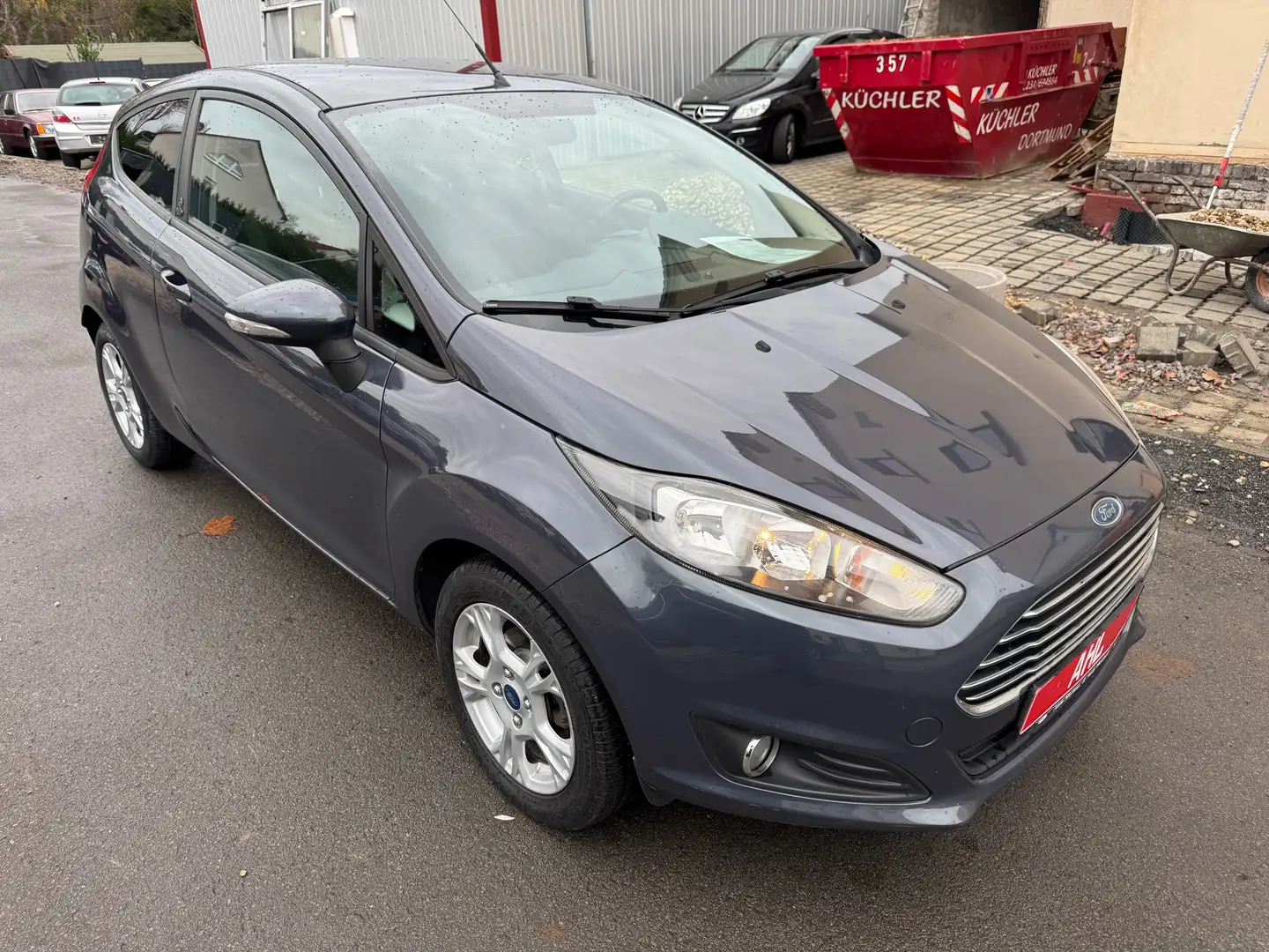 Ford Fiesta Champions Edition/SHZ/Klima/Alu/USB/AUX/TÜV Neu Grijs - 2